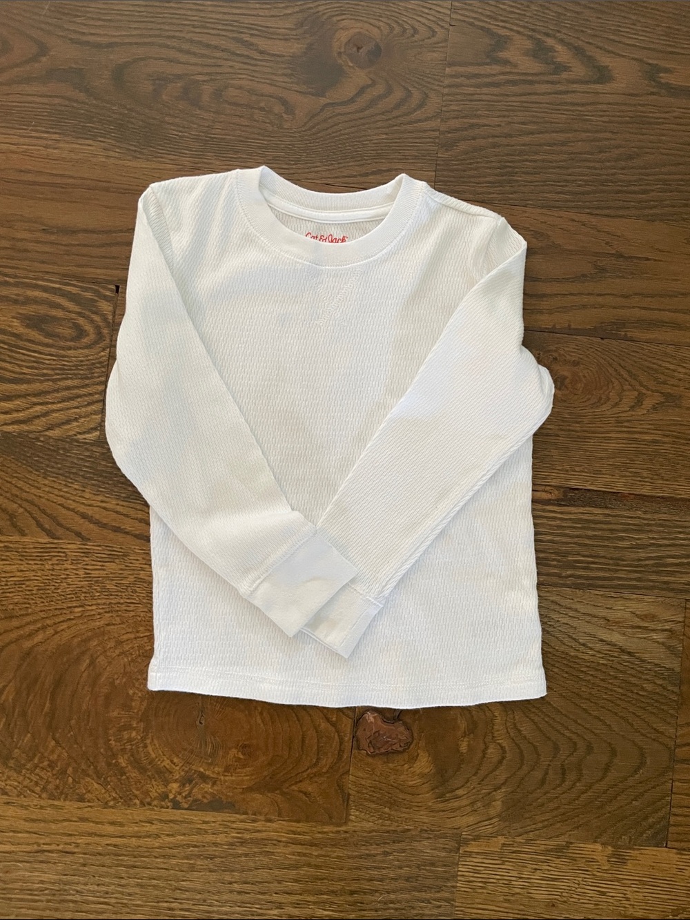 Cat & Jack White Long-Sleeve Thermal Tee for Kids